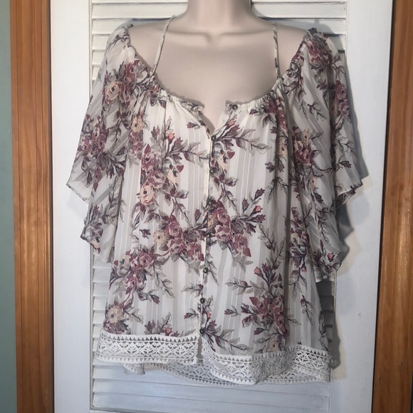 Wayf Tops - Cold shoulder blouse